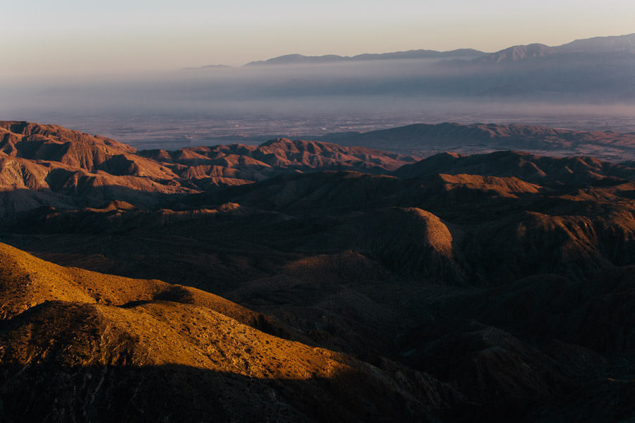 joshua tree national park sunset