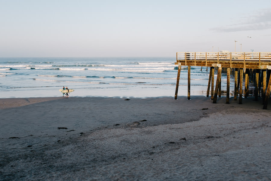 pismo beach surf sunrise