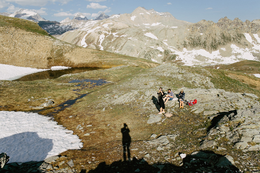 trails in alps