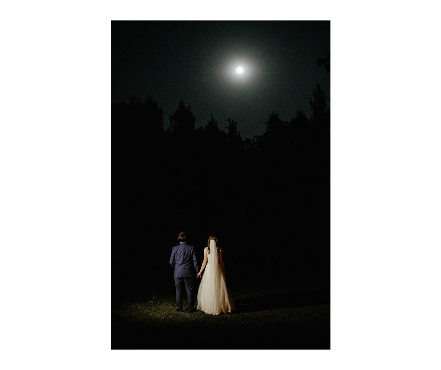 wedding photography night portrait